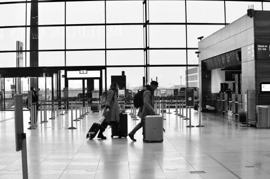 Happy travelers enjoying their trip